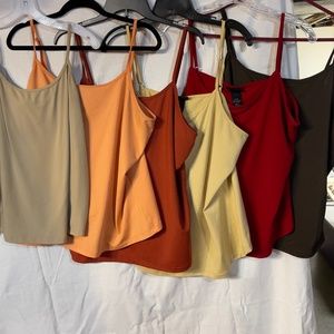 Lot of 7 camisoles
